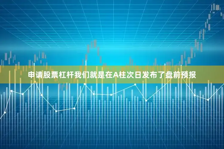 申请股票杠杆我们就是在A柱次日发布了盘前预报